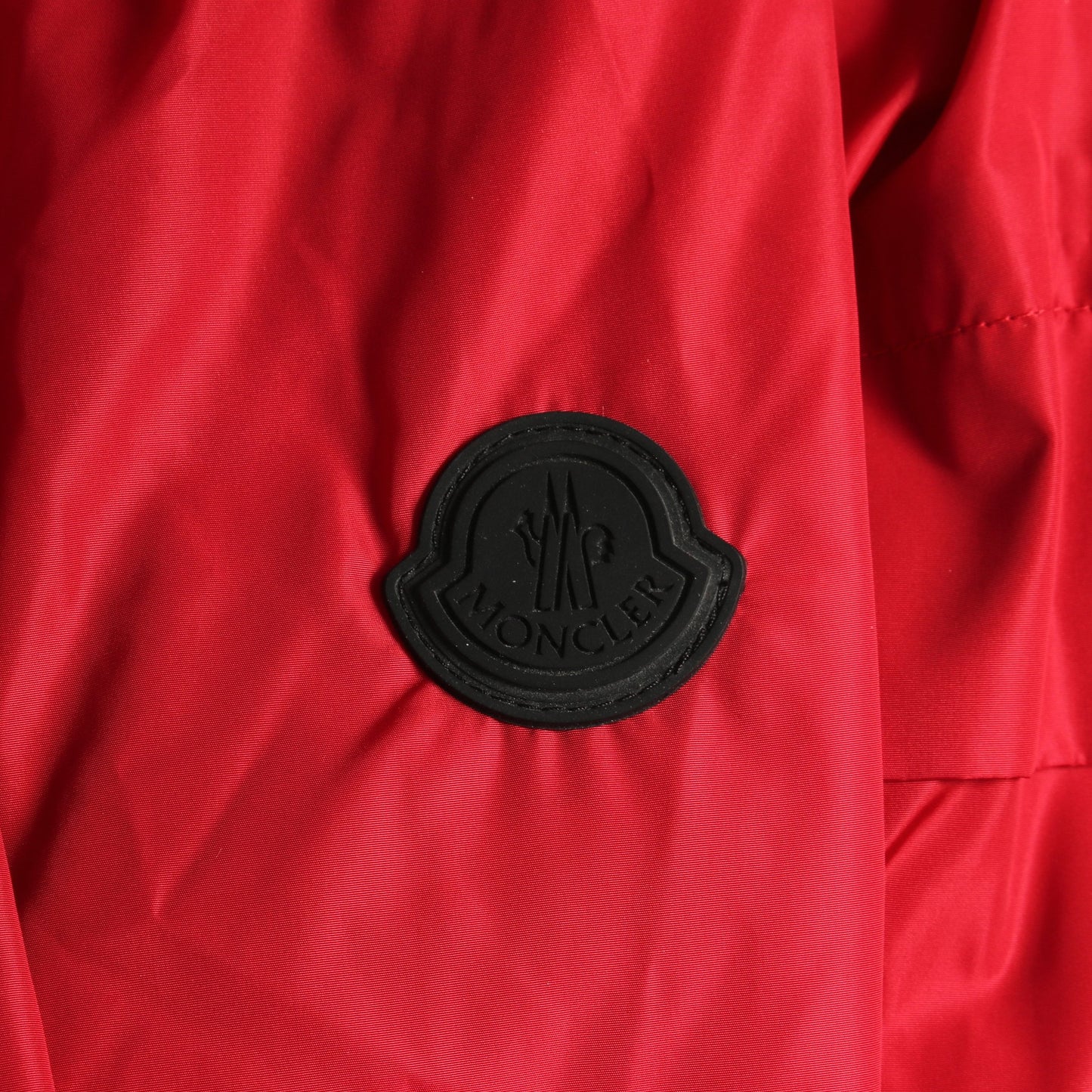 MASSEREAU フード付き ナイロンジャケット ナイロン レッド モンクレール アウター MONCLER