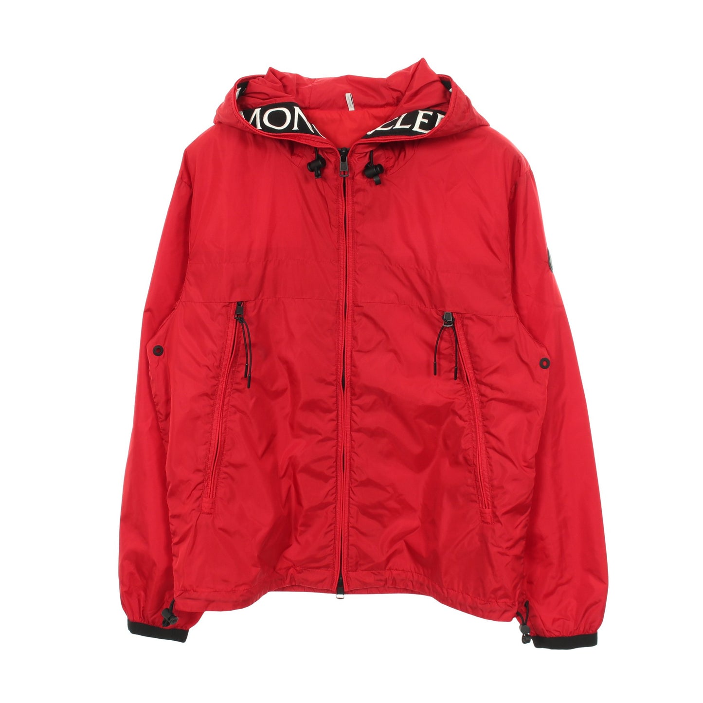 MASSEREAU フード付き ナイロンジャケット ナイロン レッド モンクレール アウター MONCLER