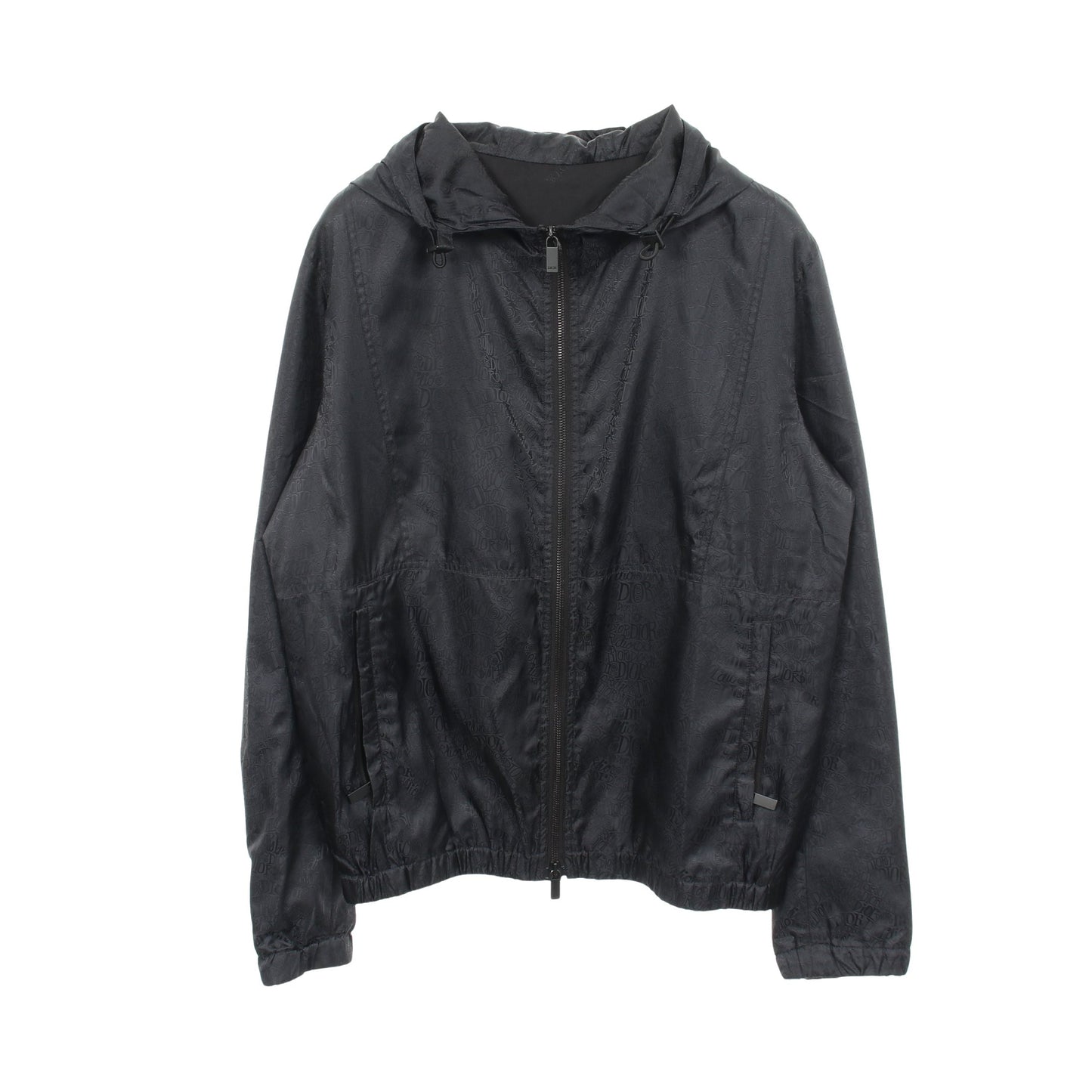 DIOR × SHAWN SUTSSY ロゴ総柄 ジャケット マウンテンパーカー ナイロン ブラック ディオール アウター DIOR