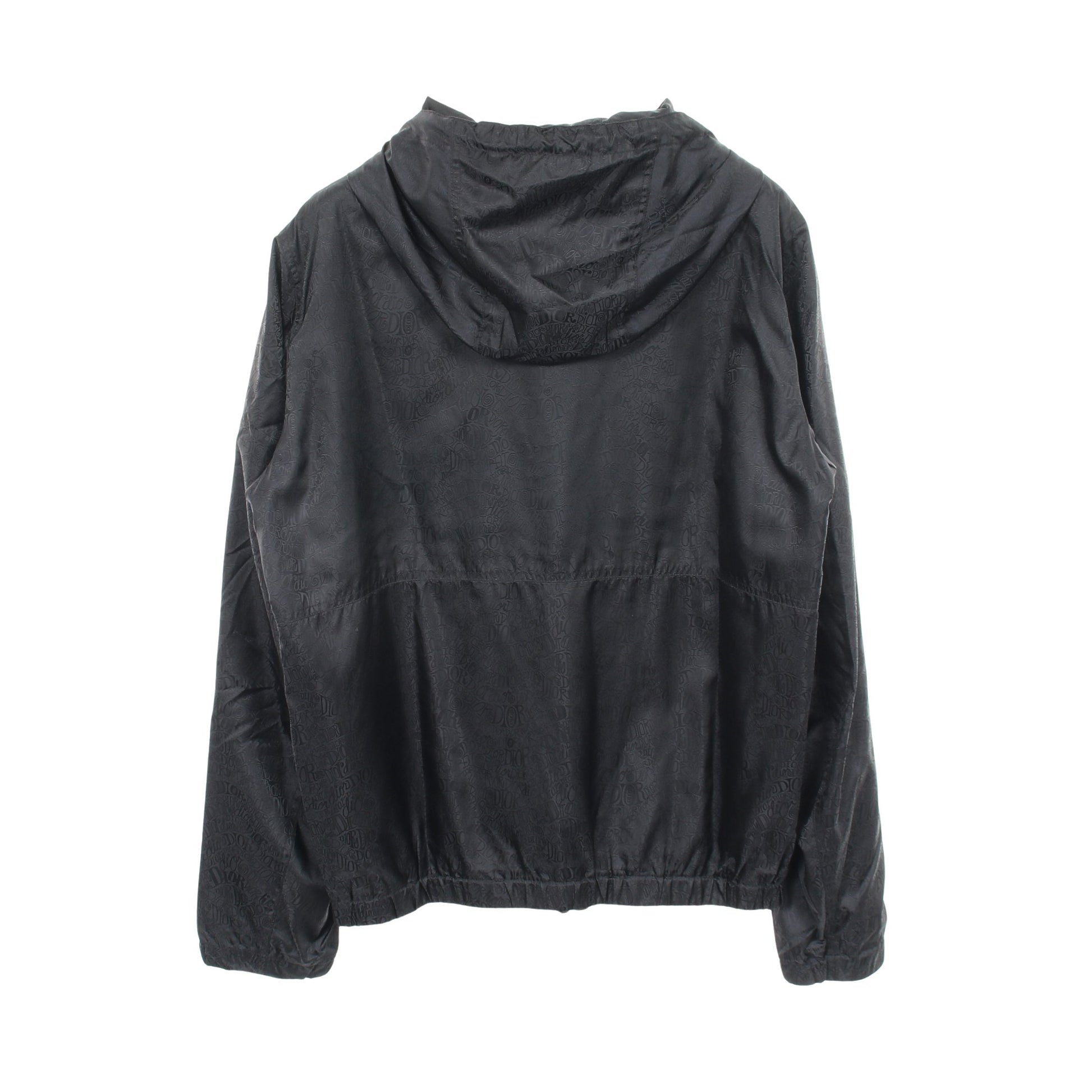DIOR × SHAWN SUTSSY ロゴ総柄 ジャケット マウンテンパーカー ナイロン ブラック ディオール アウター DIOR