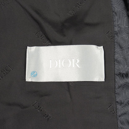 DIOR × SHAWN SUTSSY ロゴ総柄 ジャケット マウンテンパーカー ナイロン ブラック ディオール アウター DIOR