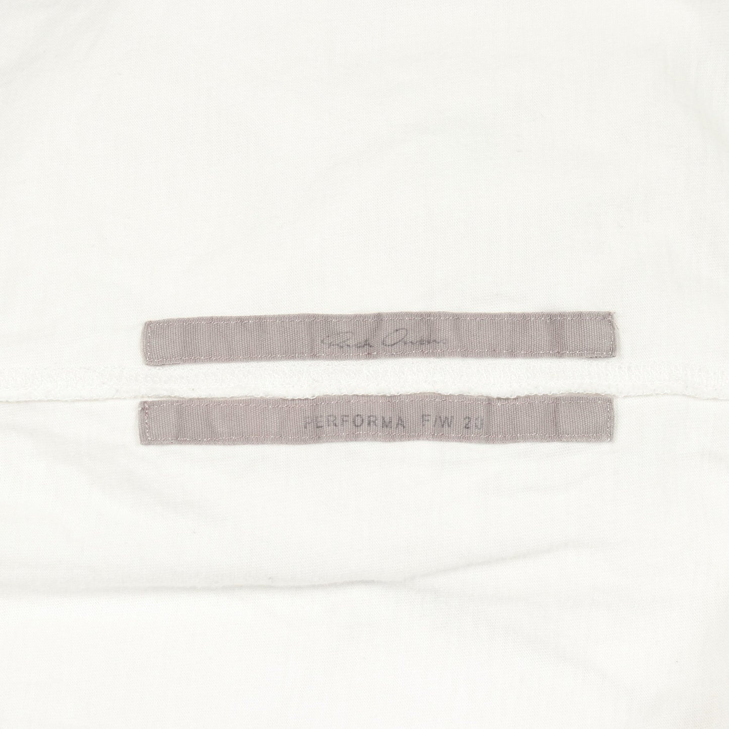 クルーネック 半袖Tシャツ コットン ホワイト リックオウエンス トップス Rick Owens