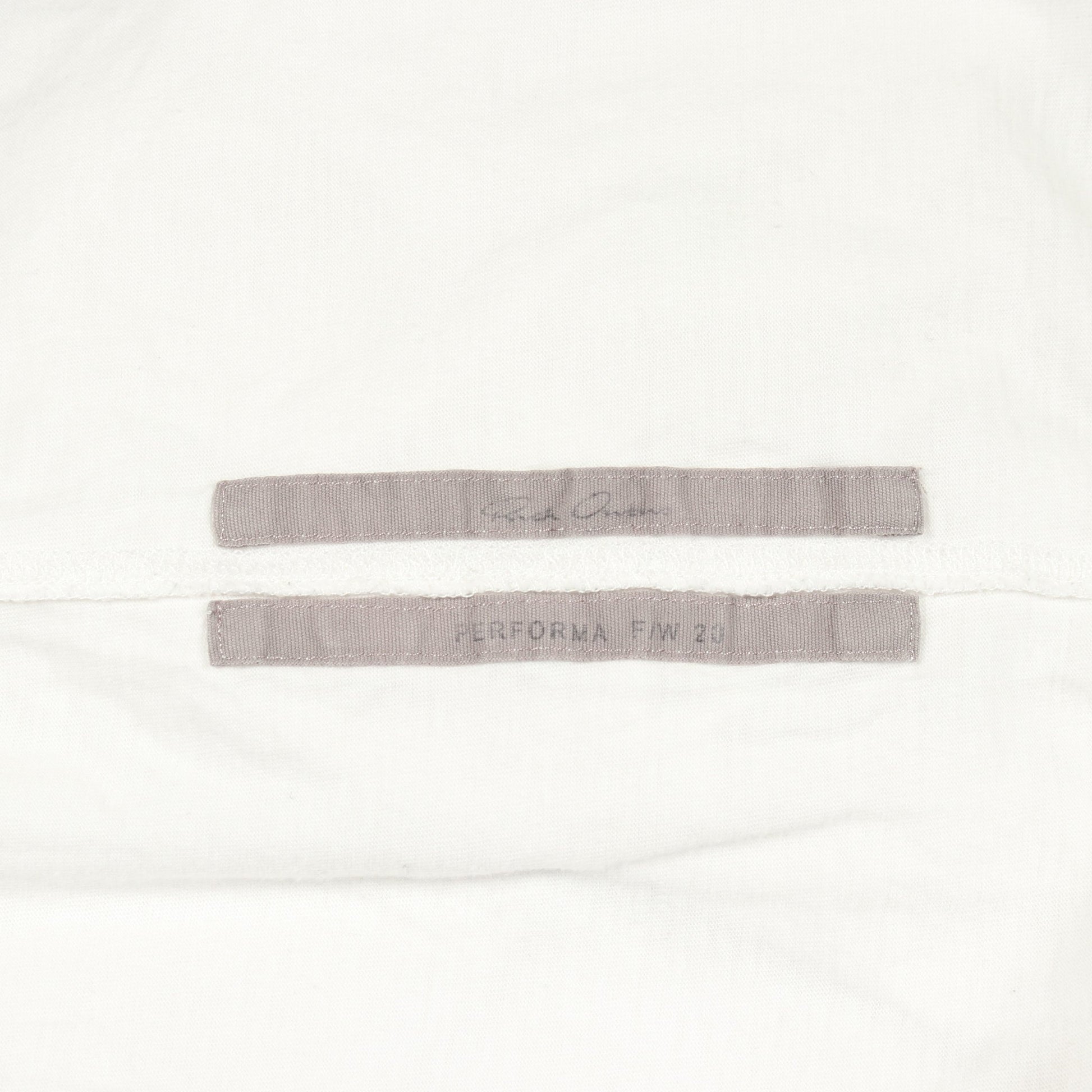 クルーネック 半袖Tシャツ コットン ホワイト リックオウエンス トップス Rick Owens
