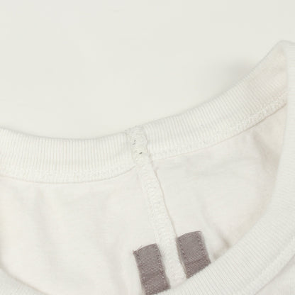クルーネック 半袖Tシャツ コットン ホワイト リックオウエンス トップス Rick Owens