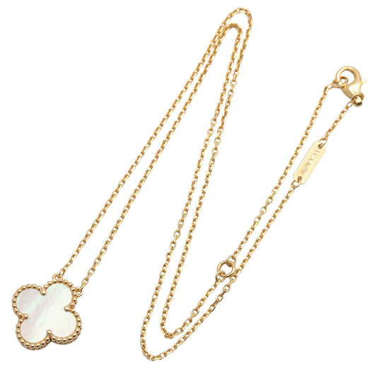 ヴィンテージアルハンブラ マザーオブパール ネックレス ネックレス K18YG マザーオブパール ホワイト イエローゴールド ヴァンクリーフアンドアーペル アクセサリー Van Cleef & Arpels