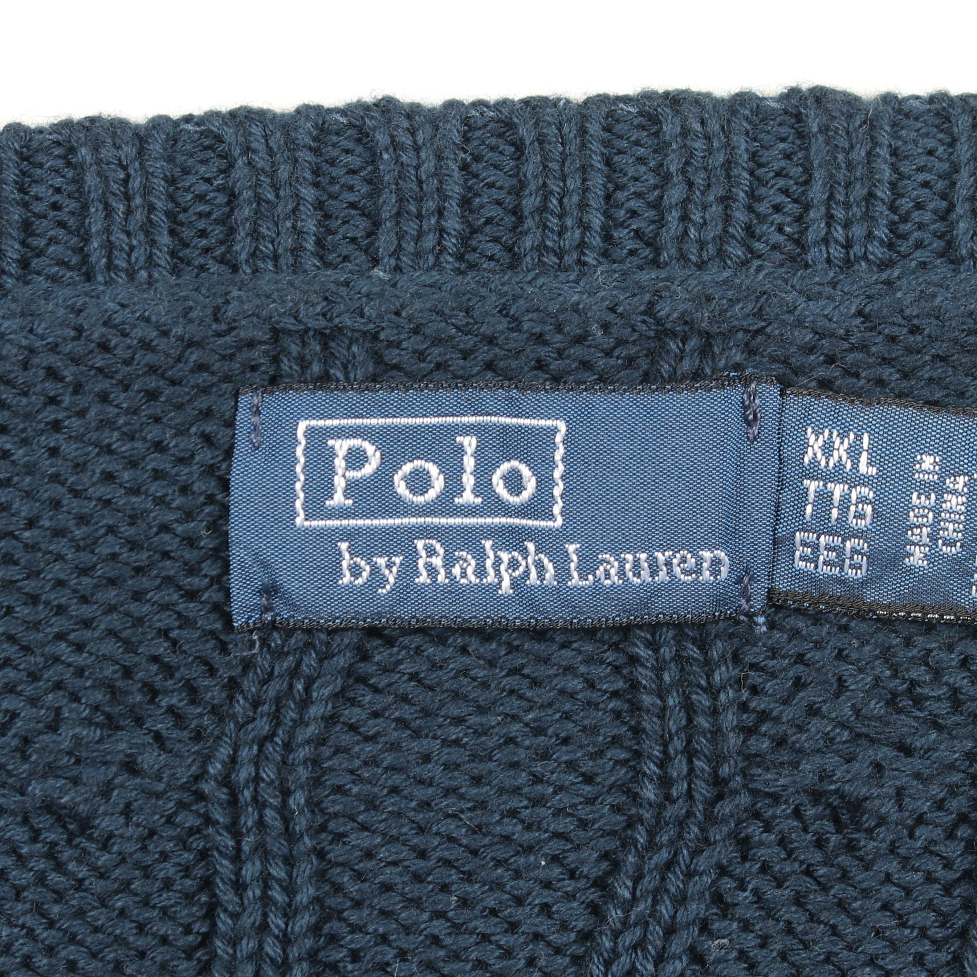 Tie-Dye Cable Knit タイダイ柄 ケーブル ニット コットン ダークブルー ホワイト ポロラルフローレン トップス Polo Ralph Lauren