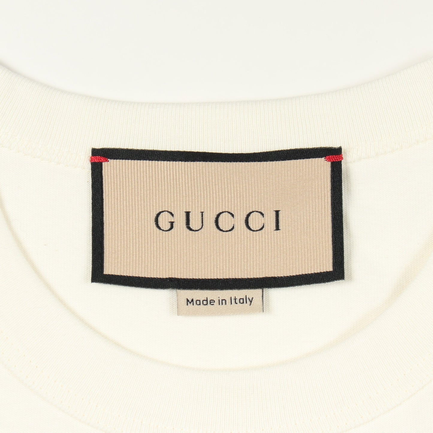 インターロッキングG ビジュー 半袖Tシャツ コットン ホワイト グッチ トップス GUCCI