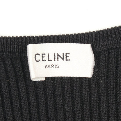 トリオンフ カーディガン ウール ブラック セリーヌ トップス CELINE