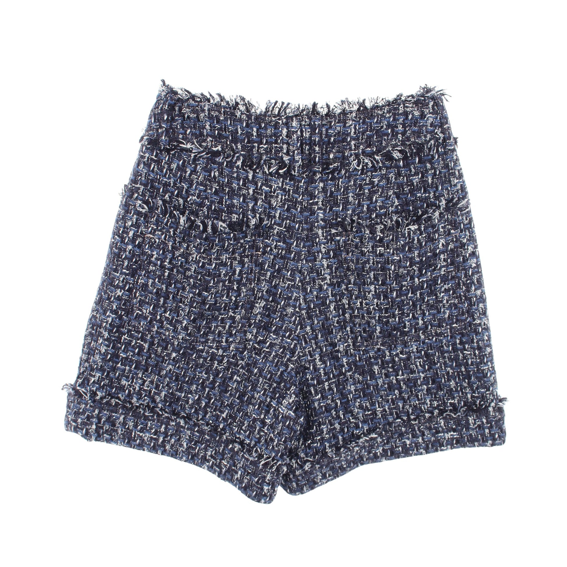 ブークレツイード パンツ コットン ネイビー バルマン ボトムス BALMAIN