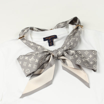 モノグラム スカーフ 半袖Tシャツ コットン ホワイト ルイヴィトン トップス LOUIS VUITTON