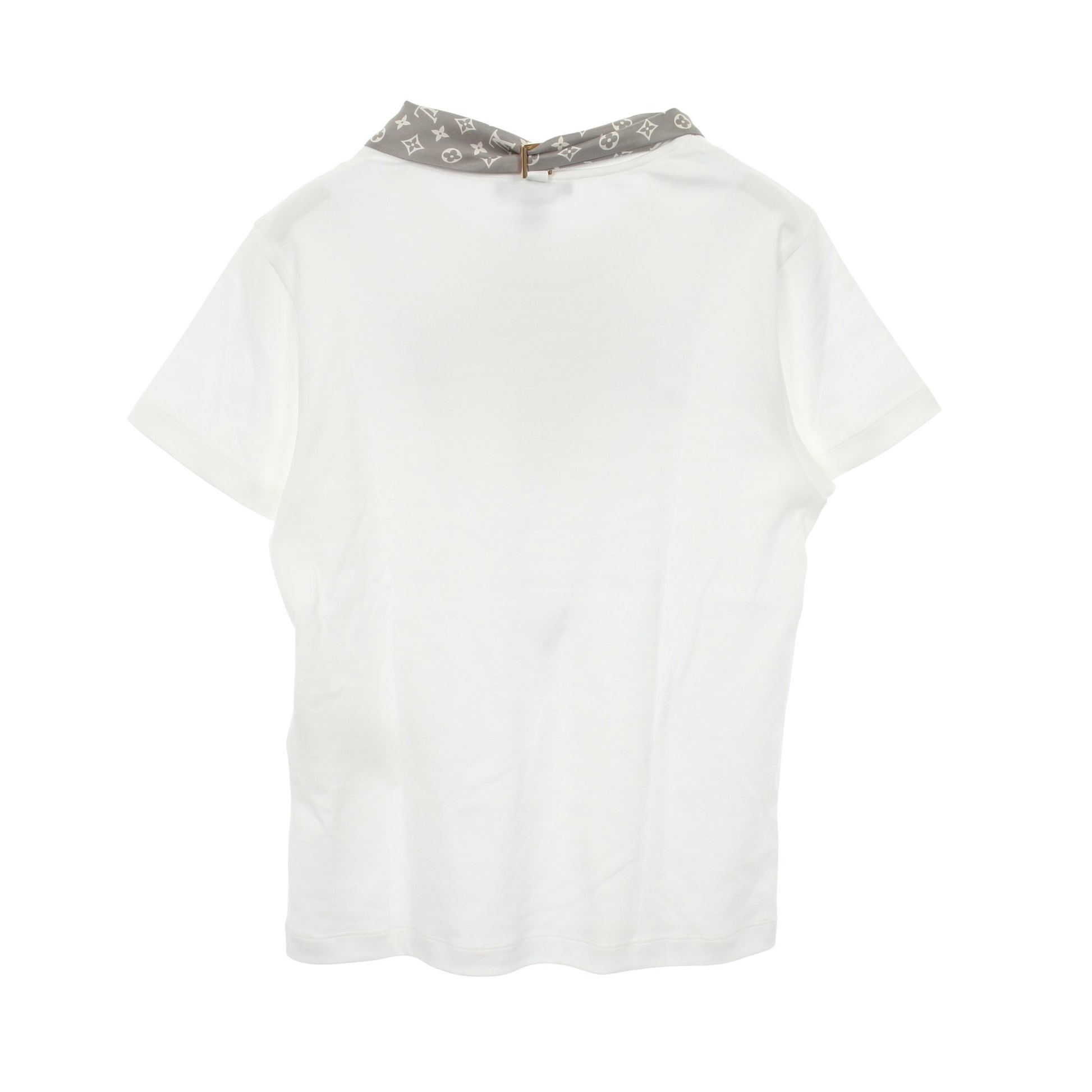 モノグラム スカーフ 半袖Tシャツ コットン ホワイト ルイヴィトン トップス LOUIS VUITTON