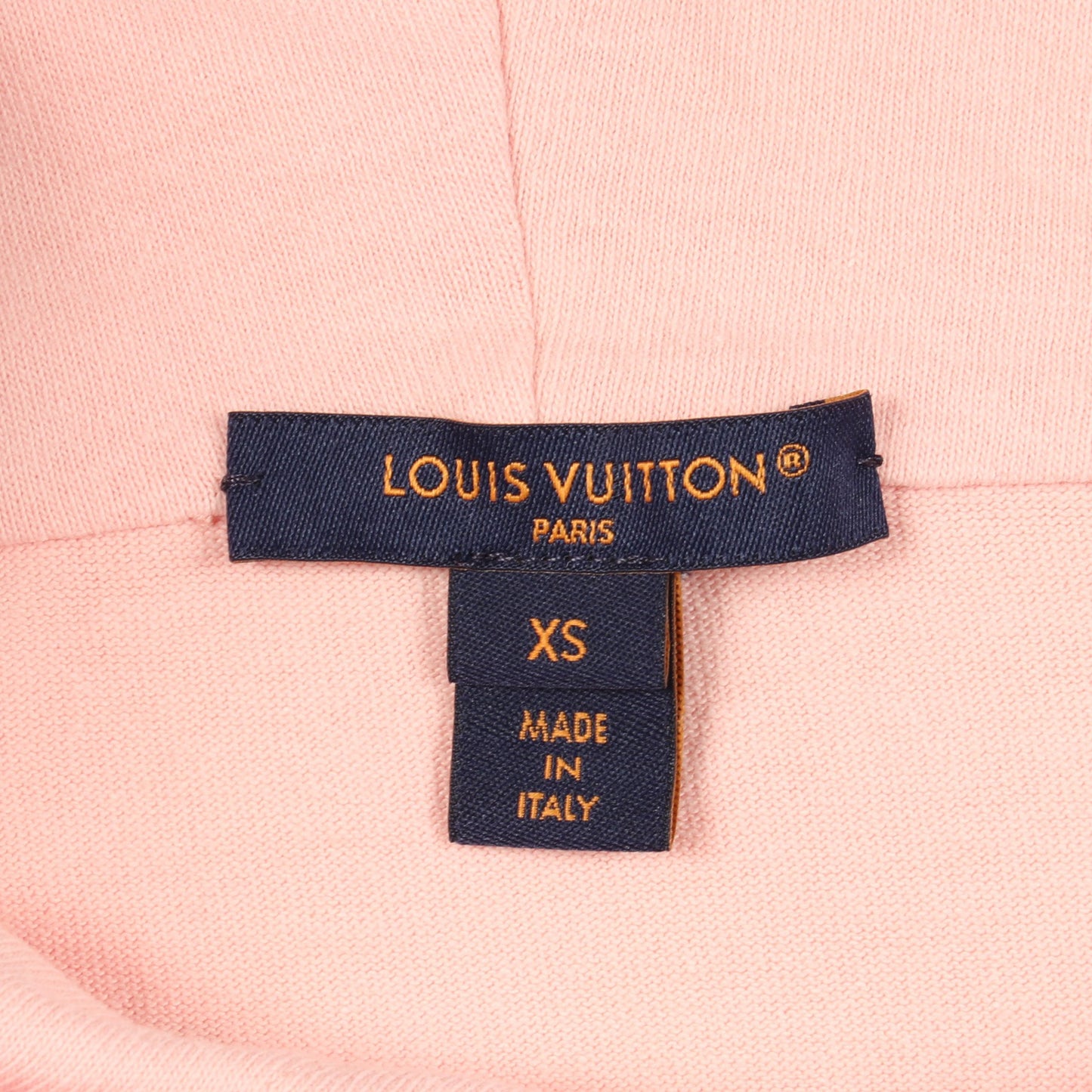 チェーン付き 半袖 プルオーバーパーカー コットン ピンク ルイヴィトン トップス LOUIS VUITTON