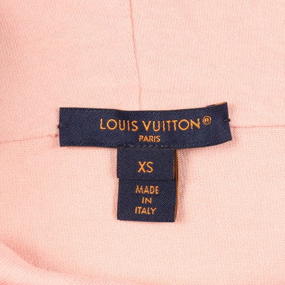 チェーン付き 半袖 プルオーバーパーカー コットン ピンク ルイヴィトン トップス LOUIS VUITTON