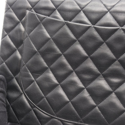 デカマトラッセ34 Wチェーンショルダーバッグ ラムスキン ブラック ゴールド金具 シャネル バッグ CHANEL