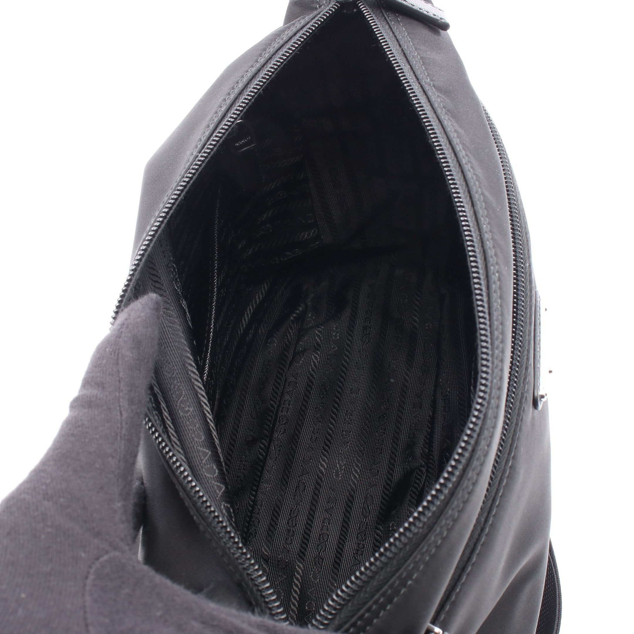 本日価格PRADA BN0320 VELA SPORT ブラックハンドバッグ VELA ショルダーバッグ ナイロン レザー ブラック プラダ – RECLO