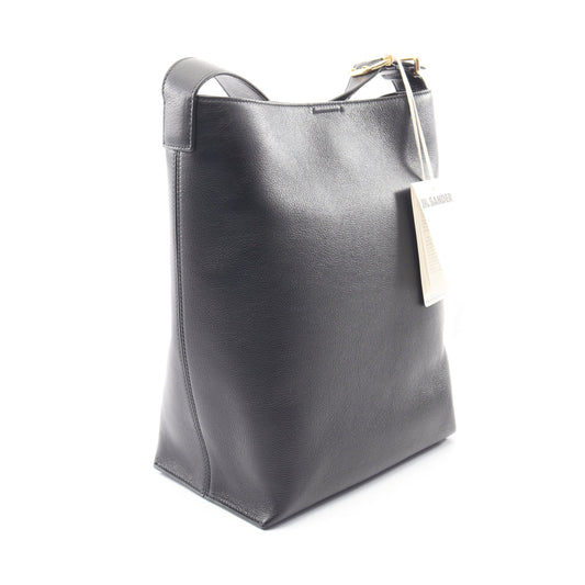 CANNOLO TOTE ショルダーバッグ レザー ブラック ジルサンダー バッグ JIL SANDER