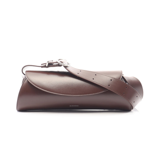 CANNOLO カンノーロ スモール ショルダーバッグ レザー ダークブラウン ジルサンダー バッグ JIL SANDER