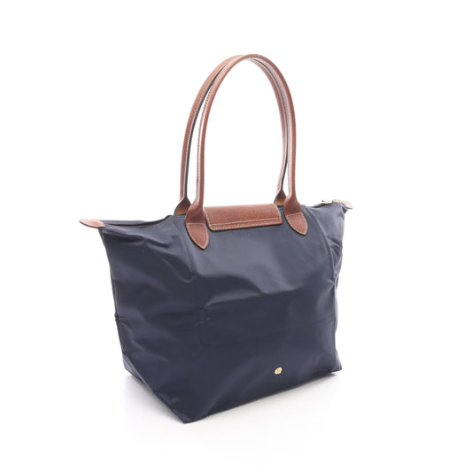ル プリアージュ オリジナル L ハンドバッグ トートバッグ キャンバス レザー ネイビー ブラウン ロンシャン