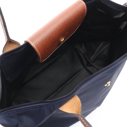 LE PLIAGE ORIGINAL M ル プリアージュ オリジナル M ショルダーバッグ トートバッグ キャンバス レザー ネイビー ブラウン ロンシャン バッグ LONGCHAMP