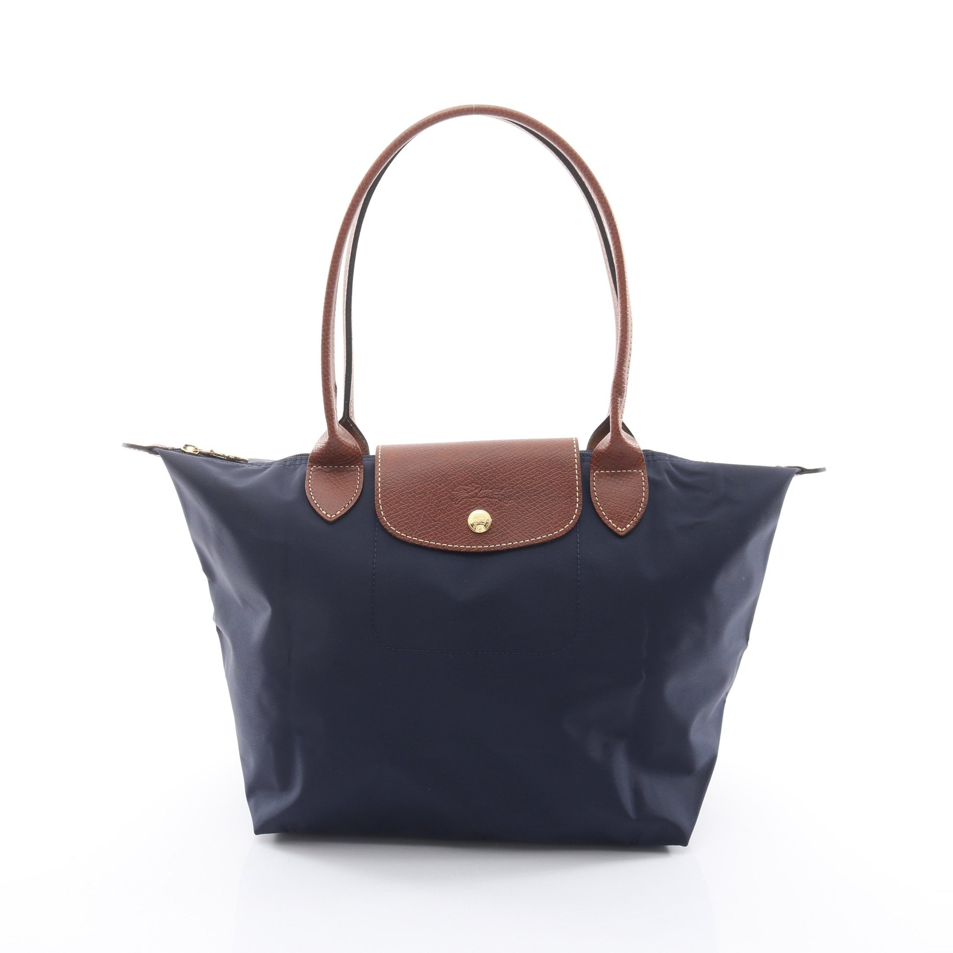 LE PLIAGE ORIGINAL M ル プリアージュ オリジナル M ショルダーバッグ トートバッグ キャンバス レザー ネイビー ブラウン ロンシャン バッグ LONGCHAMP