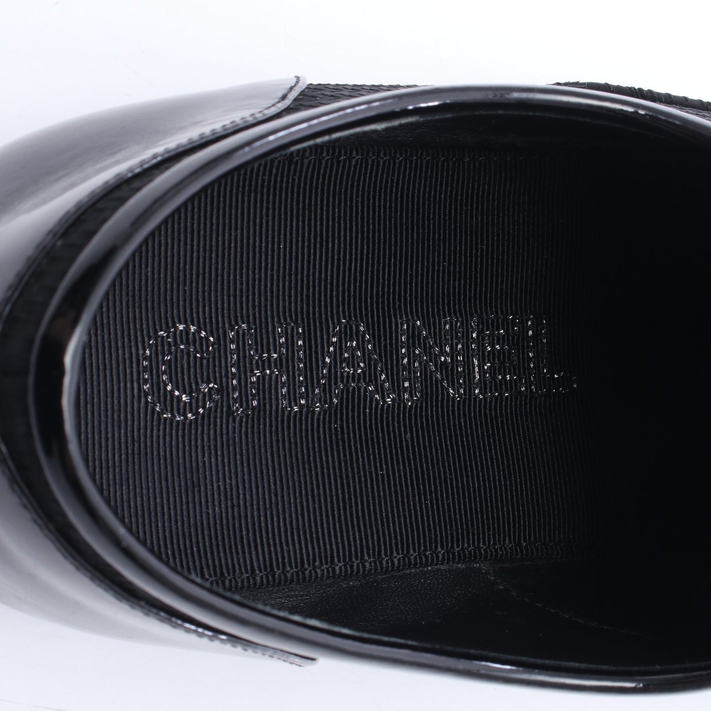 ココマーク フラットシューズ ファブリック ブラック シャネル シューズ CHANEL