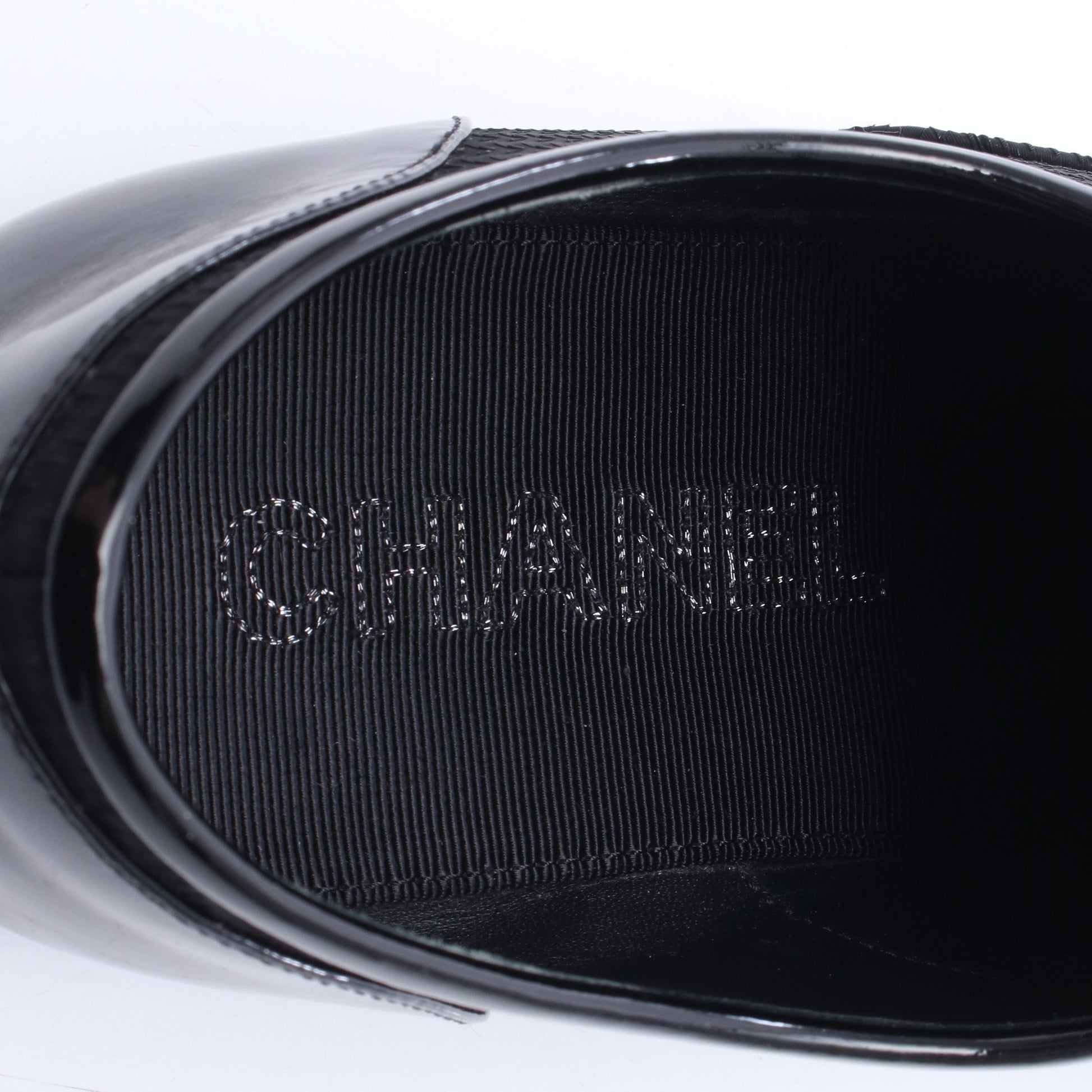 ココマーク フラットシューズ ファブリック ブラック シャネル シューズ CHANEL