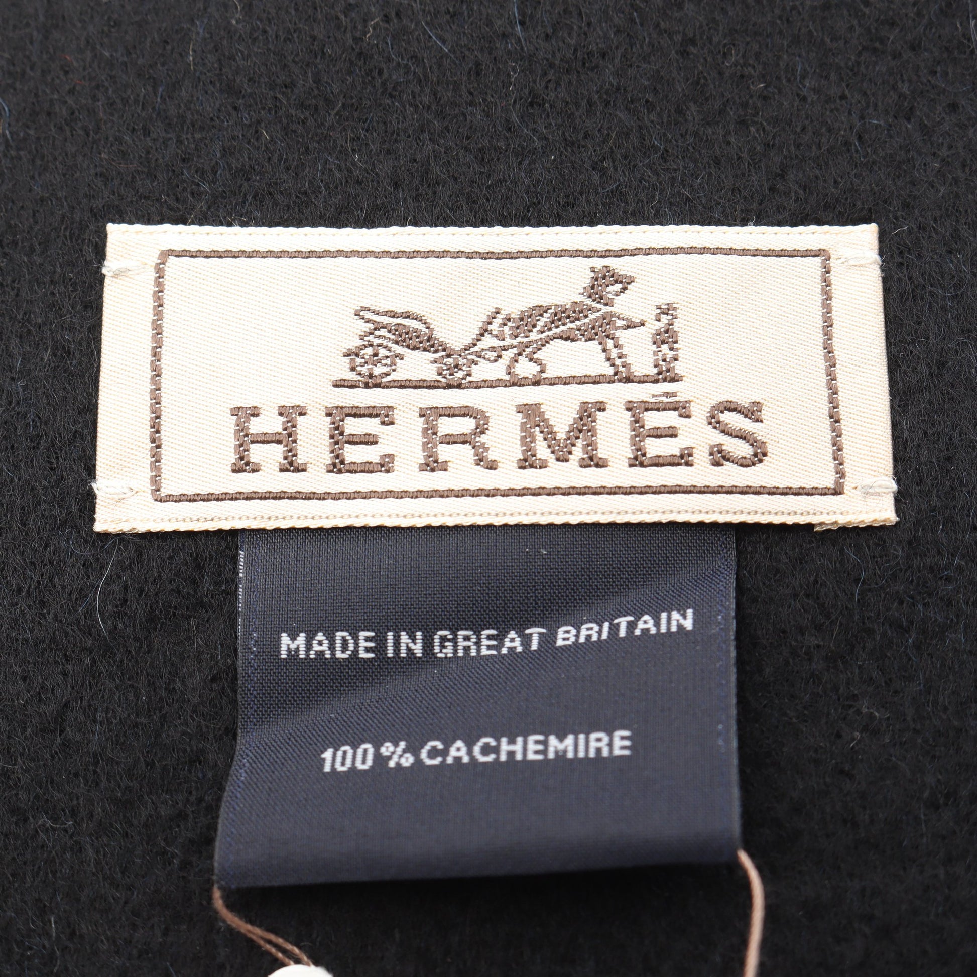 レクトヴェルソ マフラー カシミヤ ダークブルー エルメス 財布・小物 HERMES