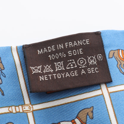 ツイリー Couvertures Nouvelles リボン スカーフ シルク ブルー マルチカラー エルメス 財布・小物 HERMES