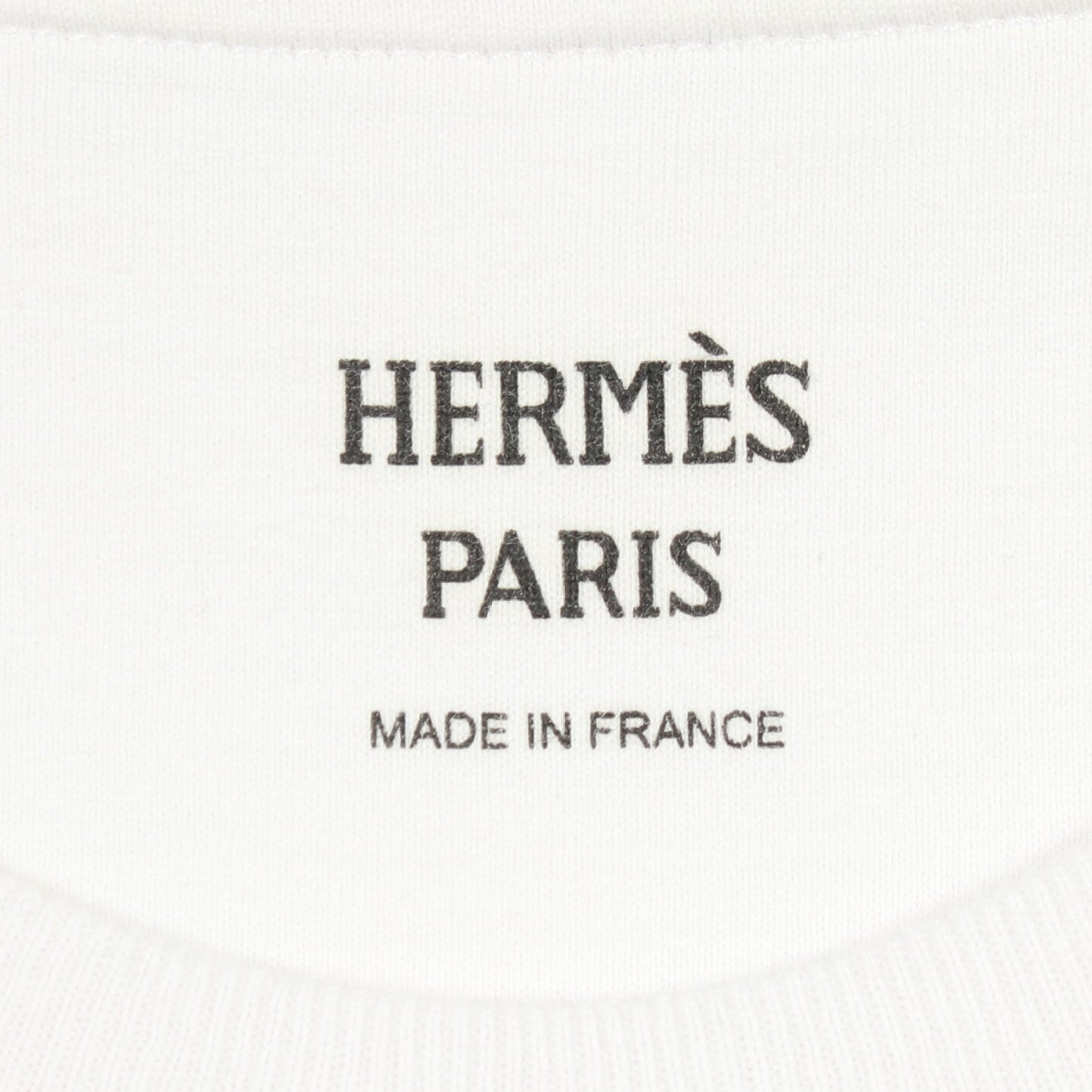モザイク ワンピース 刺繍ポケット クルーネック ワンピース コットン ホワイト エルメス ワンピース HERMES