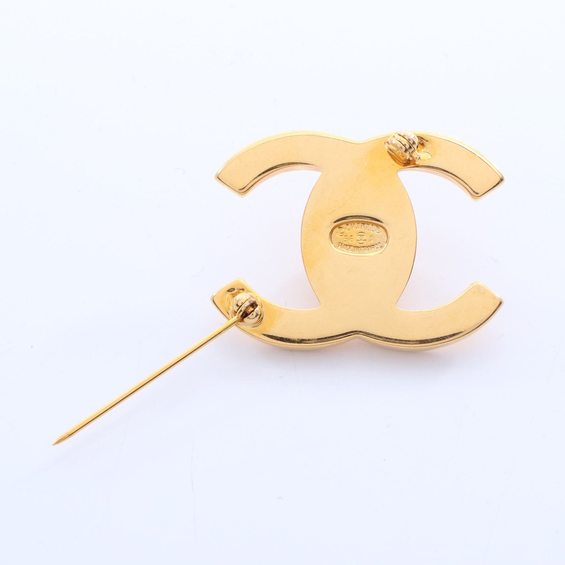 ココマーク ターンロックモチーフ ブローチ GP ゴールド 96A シャネル アクセサリー CHANEL