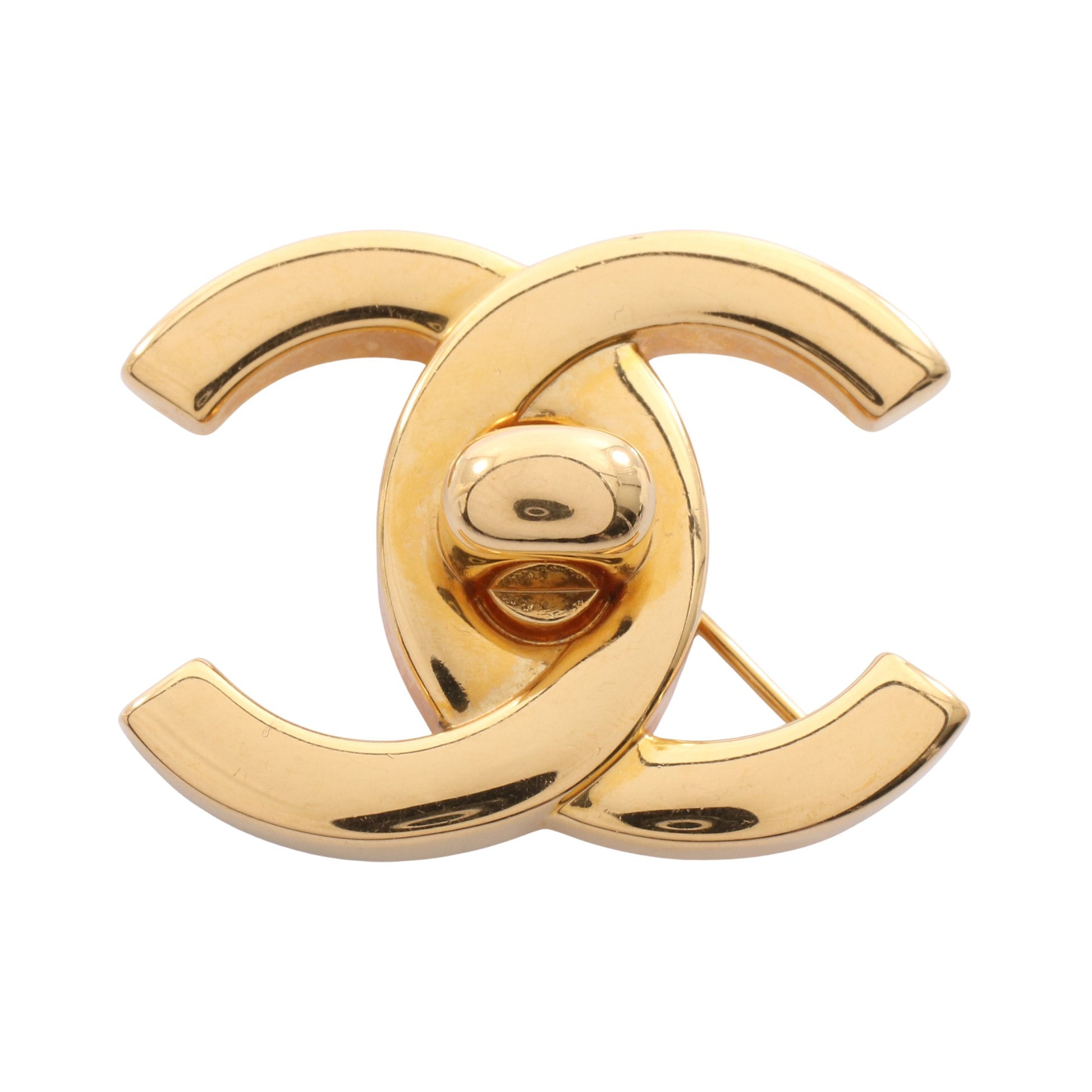 ココマーク ターンロックモチーフ ブローチ GP ゴールド 96A シャネル アクセサリー CHANEL