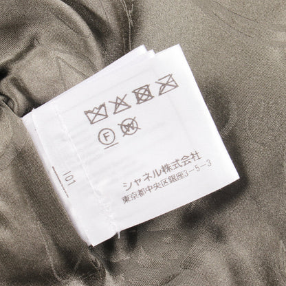 ココマークボタン ファーブルゾン ジャケット カシミヤ モヘヤ ブラウン ベージュ シャネル アウター CHANEL