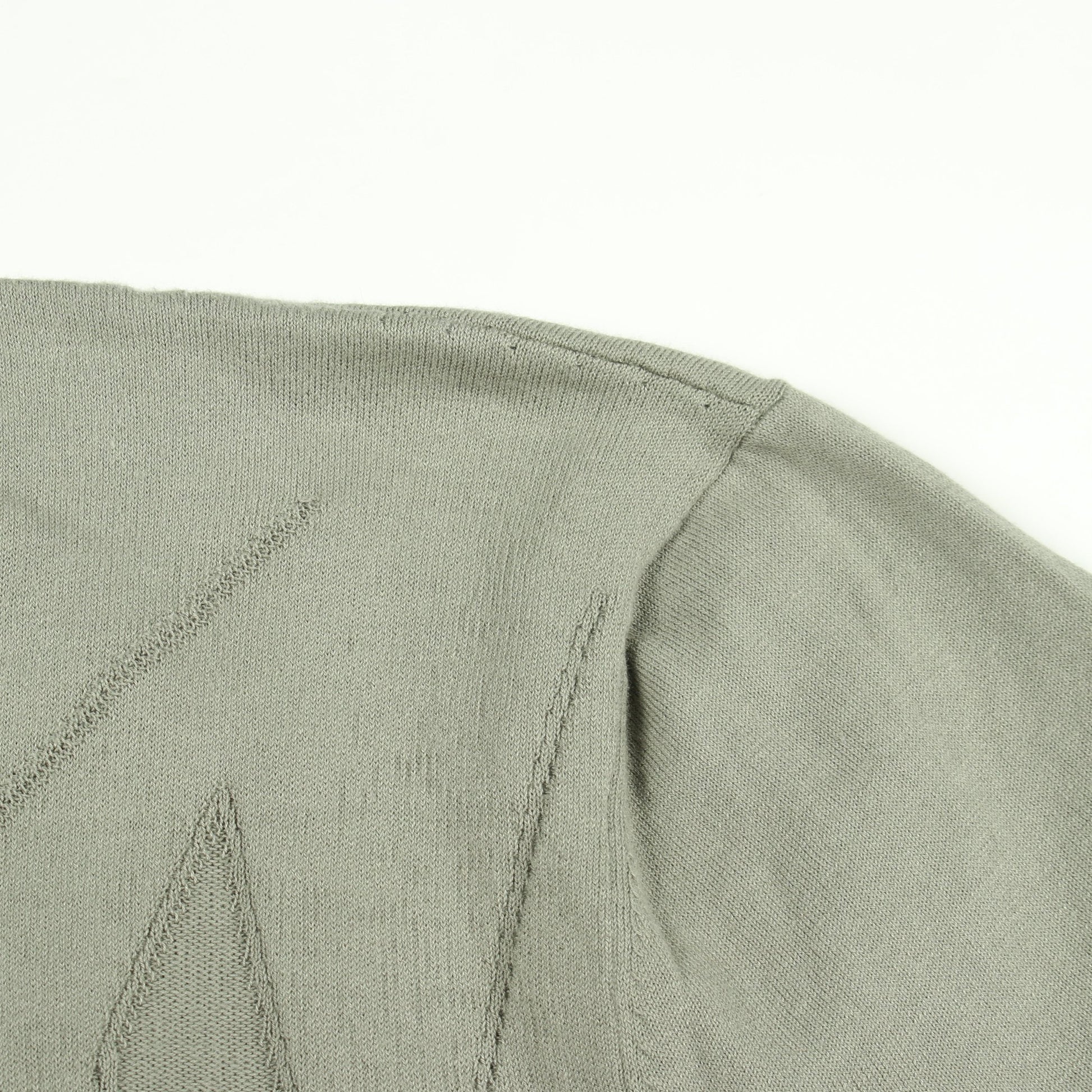 Selles en Fragments 半袖 ニット コットン グレーグリーン エルメス トップス HERMES