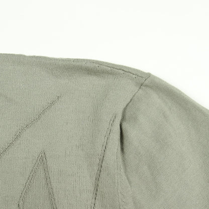 Selles en Fragments 半袖 ニット コットン グレーグリーン エルメス トップス HERMES