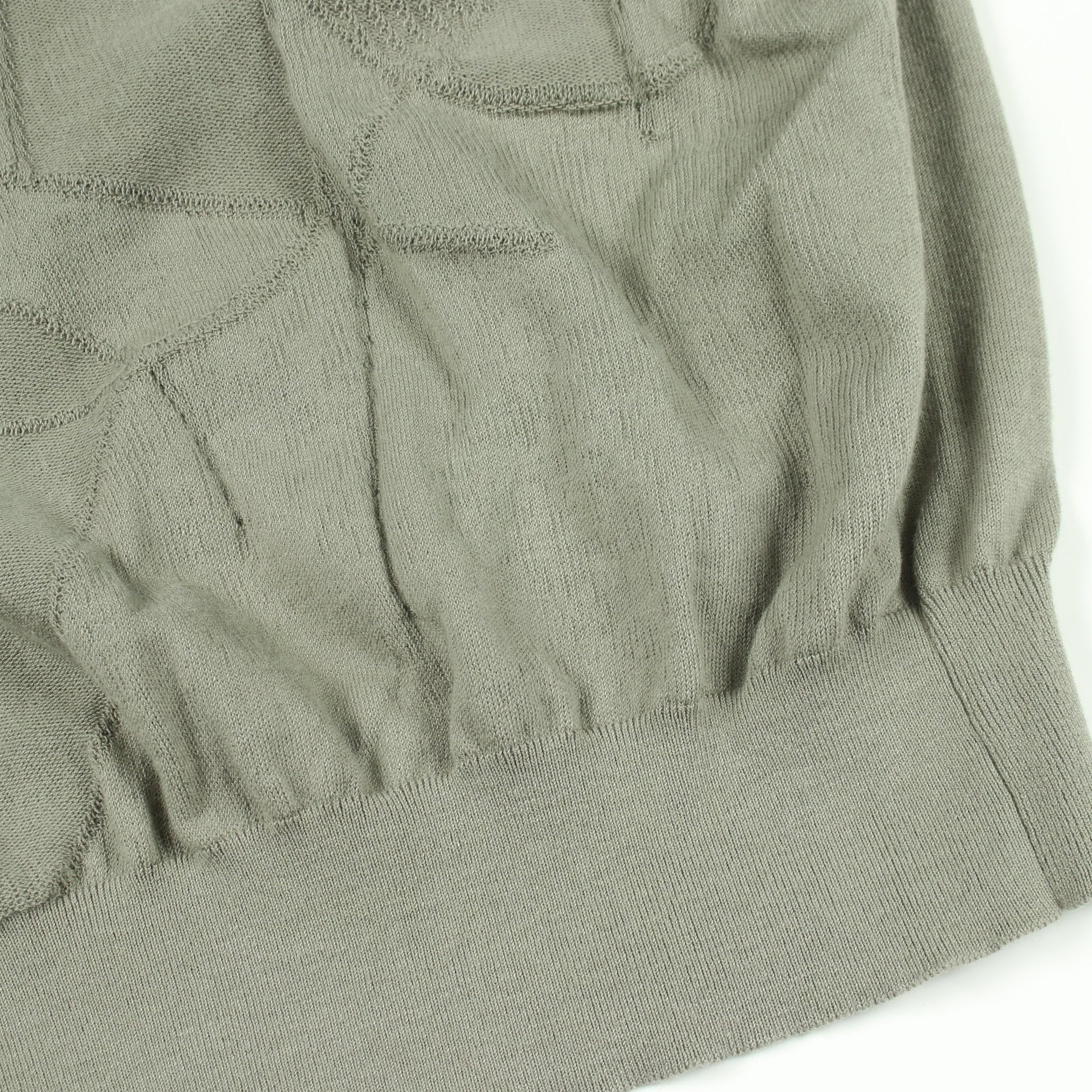 Selles en Fragments 半袖 ニット コットン グレーグリーン エルメス トップス HERMES
