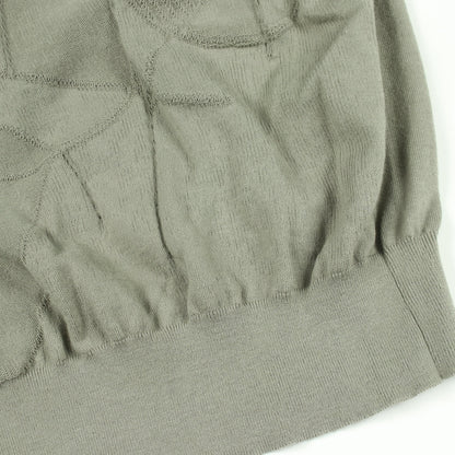 Selles en Fragments 半袖 ニット コットン グレーグリーン エルメス トップス HERMES