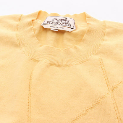 Selles en Fragments 半袖 ニット コットン イエロー エルメス トップス HERMES