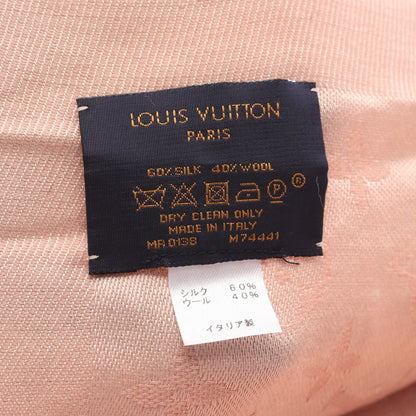 ショール モノグラム ナチュレル 大判 ストール シルク ウール ピンク ルイヴィトン 財布・小物 LOUIS VUITTON