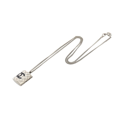 カンボンライン ネックレス シルバー ブラック 05C シャネル アクセサリー CHANEL