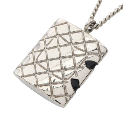 カンボンライン ネックレス シルバー ブラック 05C シャネル アクセサリー CHANEL