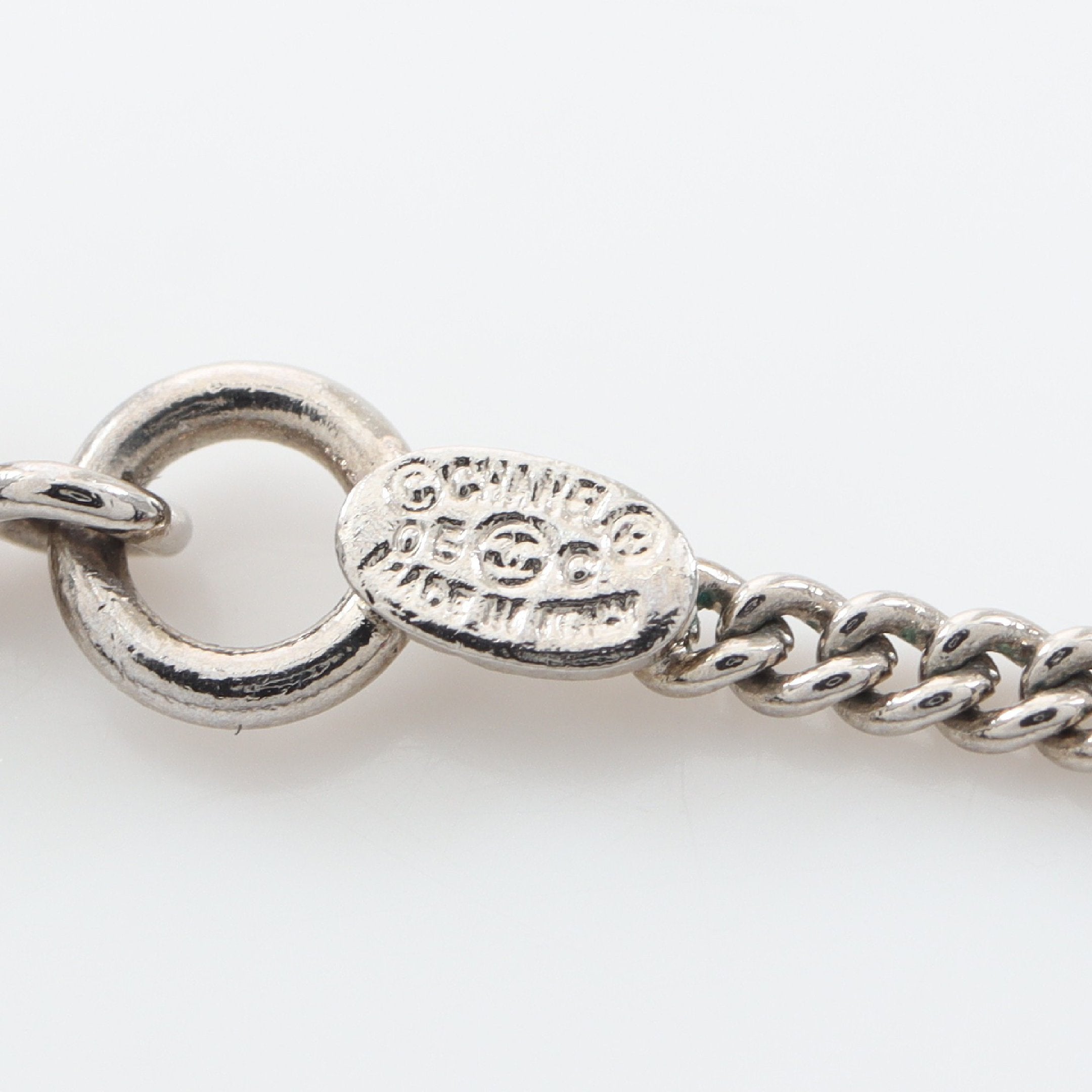 CHANEL カンボンライン　ネックレス　シルバー カンボンライン ネックレス シルバー ブラック 05C シャネル – RECLO