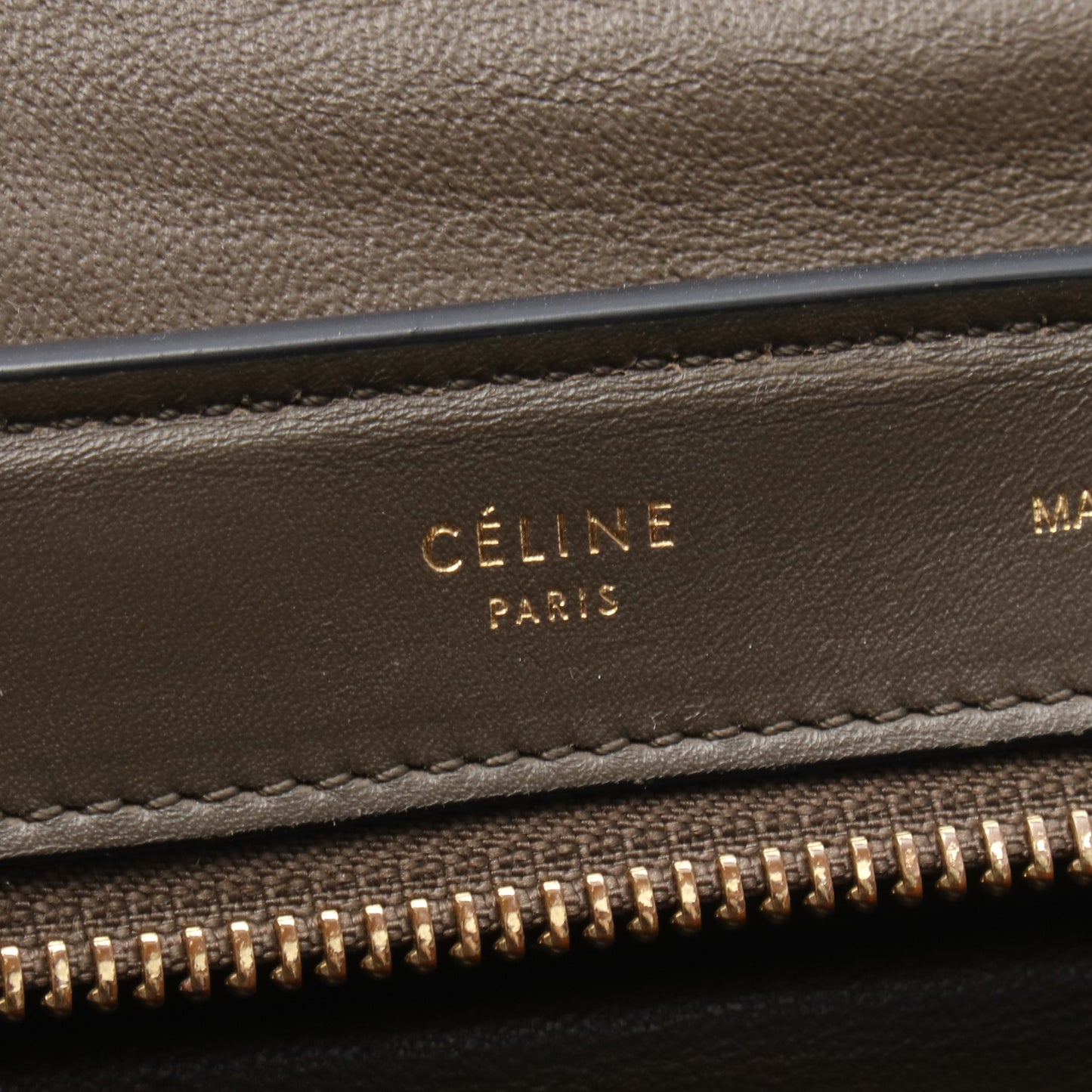 トラペーズ スモール クロコ型押し 2WAY ハンドバッグ レザー ヌバック グレーブラウン ベージュ セリーヌ バッグ CELINE