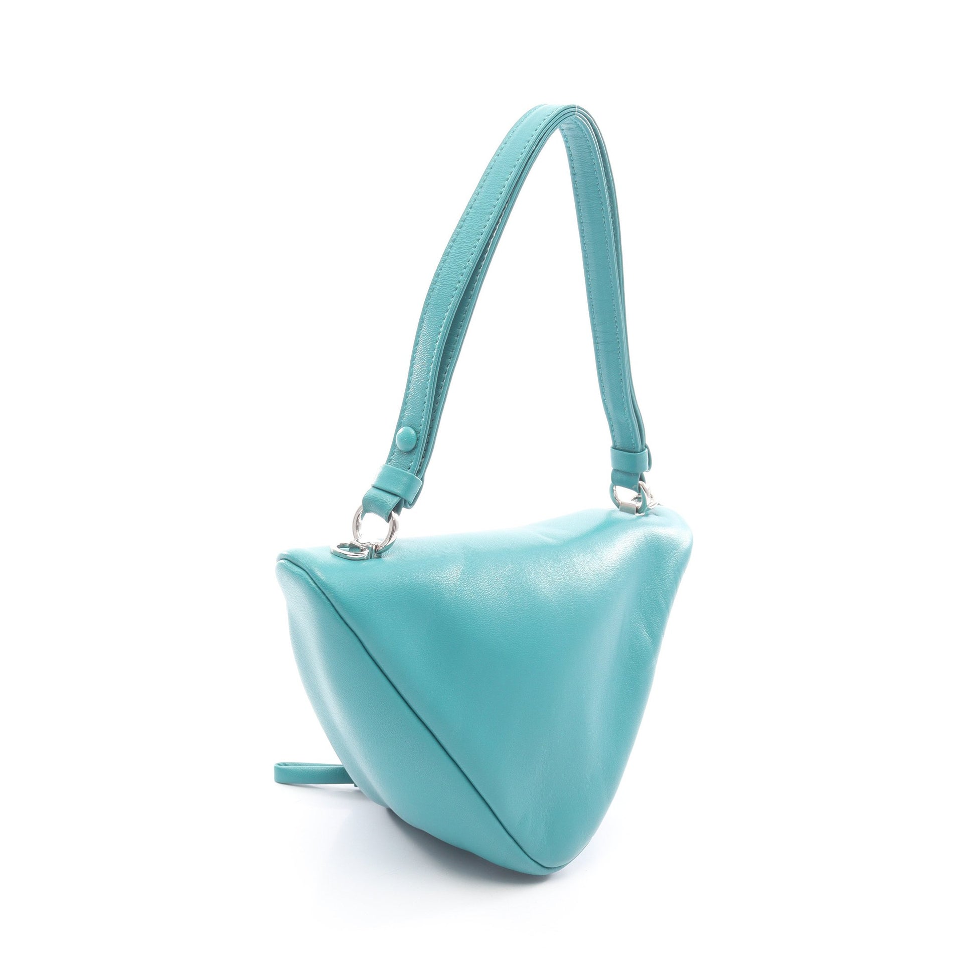 トライアングル 2WAY ハンドバッグ レザー ターコイズブルー プラダ バッグ PRADA