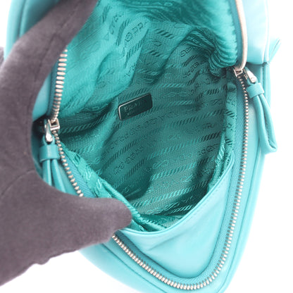 トライアングル 2WAY ハンドバッグ レザー ターコイズブルー プラダ バッグ PRADA