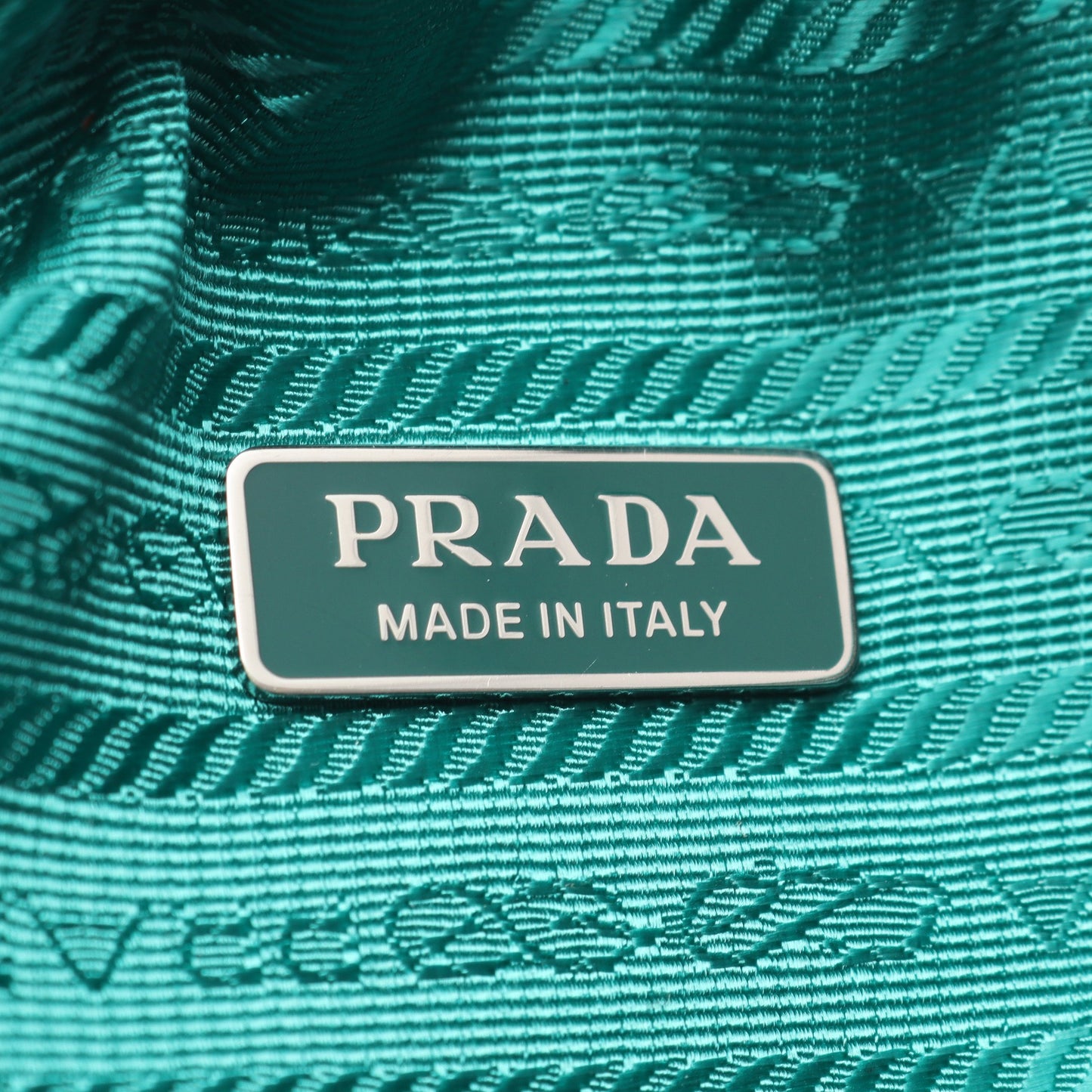トライアングル 2WAY ハンドバッグ レザー ターコイズブルー プラダ バッグ PRADA