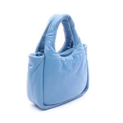 パデッド 2WAY ハンドバッグ レザー ブルー プラダ バッグ PRADA