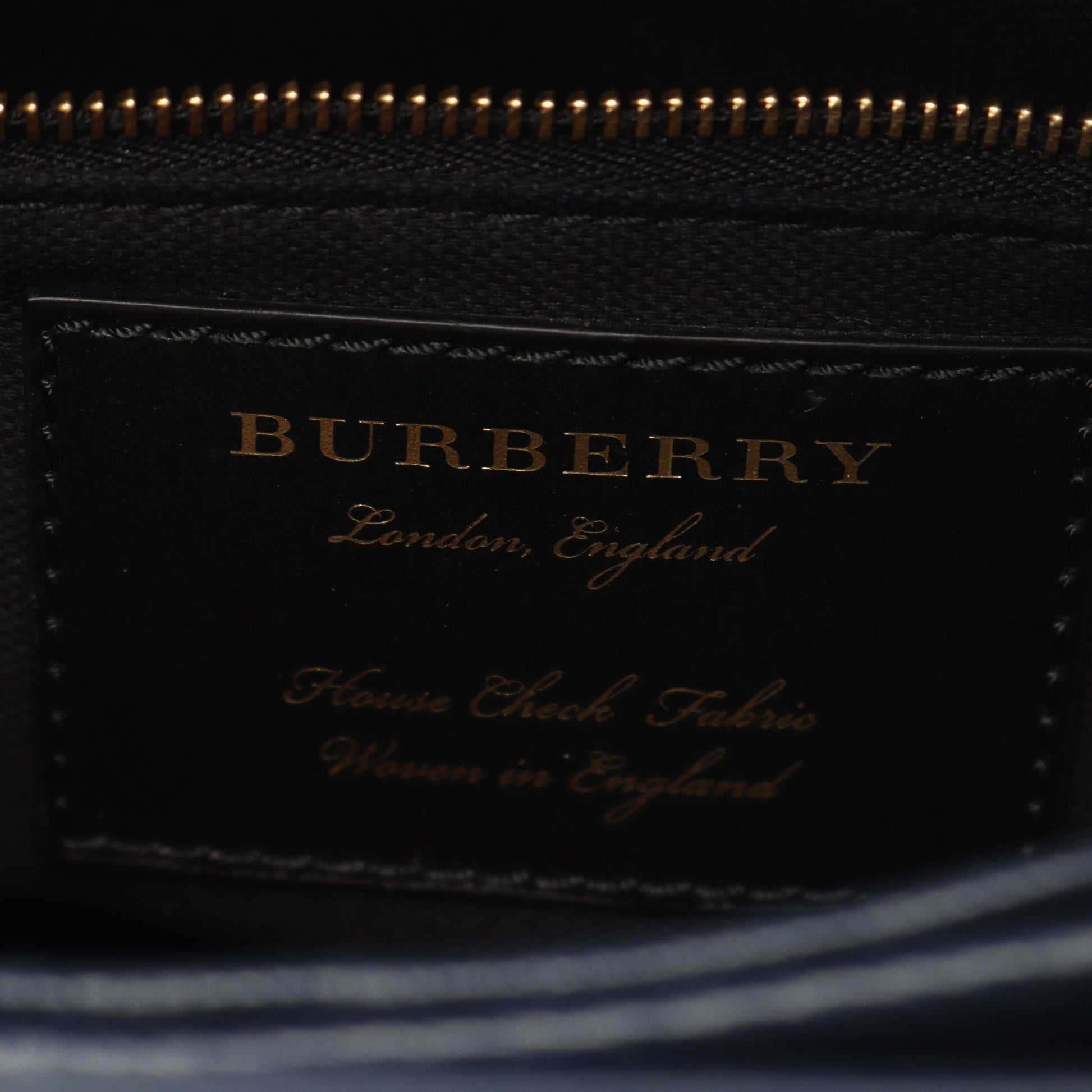キャンベリー 2WAY ハンドバッグ レザー ネイビー バーバリー バッグ BURBERRY