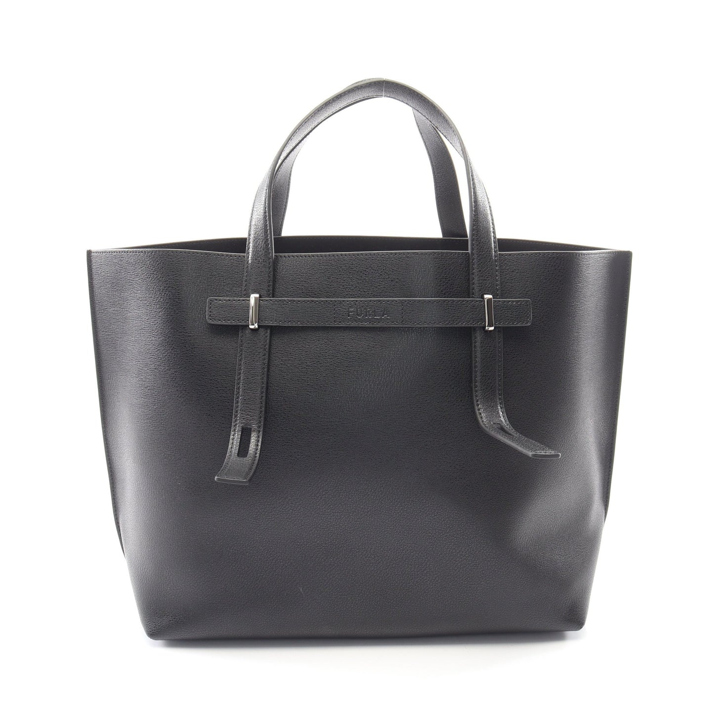 MAN GIOVE L ハンドバッグ トートバッグ レザー ブラック フルラ バッグ FURLA