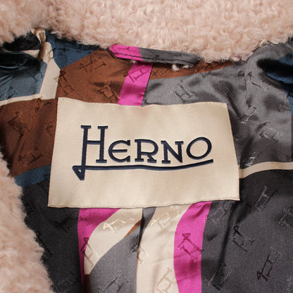 カーリーコート エコファー コート ベージュ ヘルノ アウター HERNO