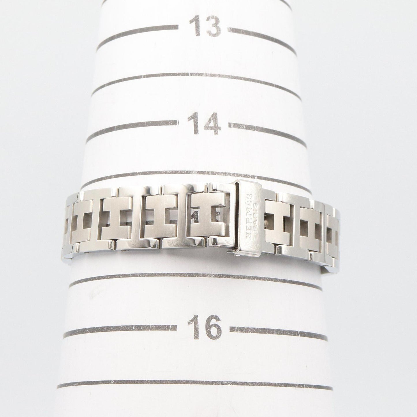 クリッパー レディース 腕時計 クオーツ SS ブラック エルメス